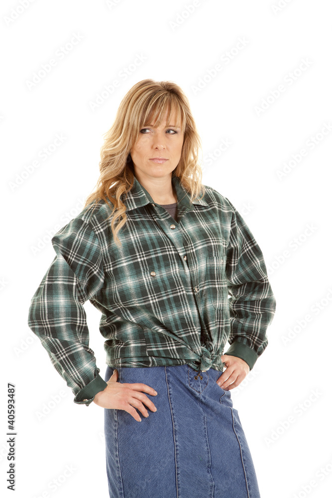 serious expression woman