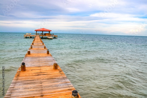 A Dock on the Coast of Belize