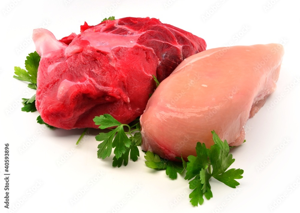 Carne de ternera y pollo Carne de ternera y pollo