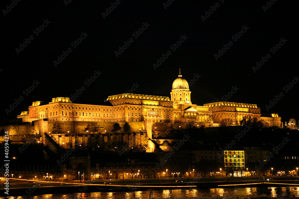 Burgpalast bei Nacht