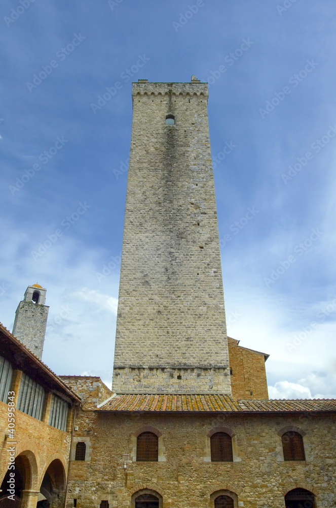 Tower in San Gimignano, Italy