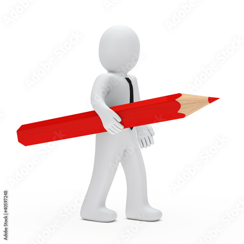 businessman pencil