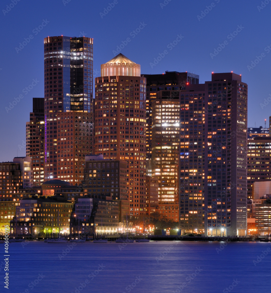 Naklejka premium Boston Skyline