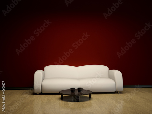 Interior with a sofa and a ...