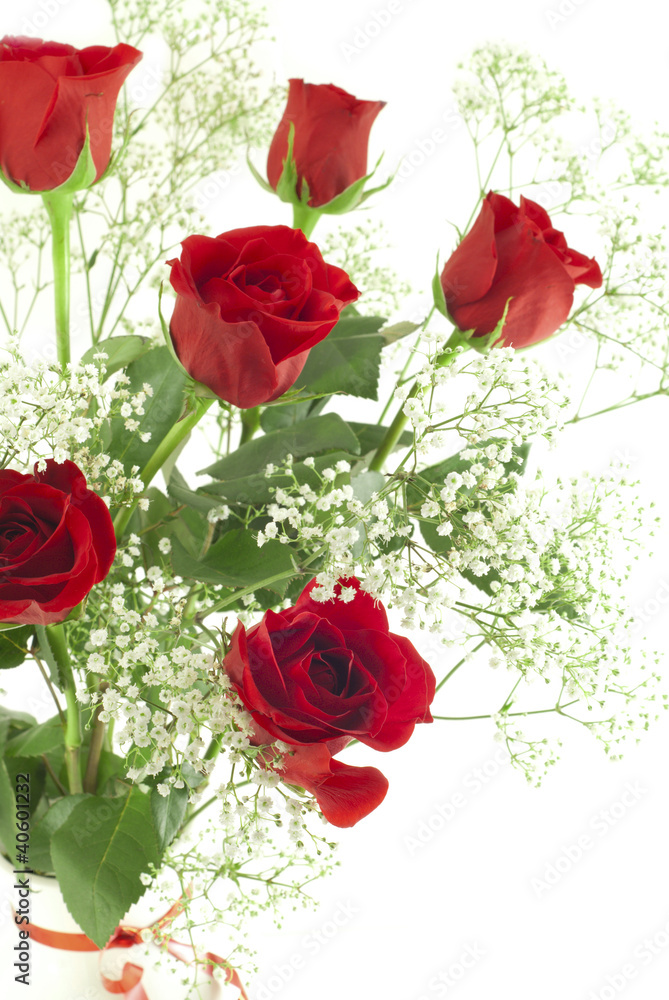 Fototapeta premium Bouquet of red roses.