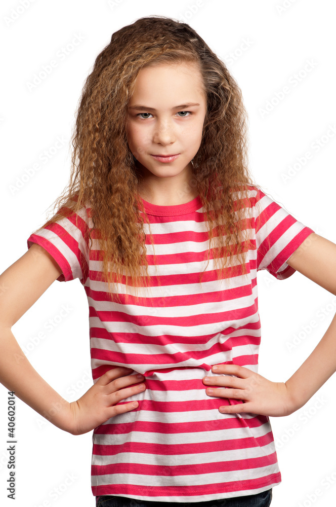 Portrait of emotionally girl Portrait of emotionally girl