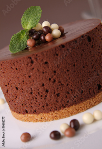 chocolate mousse cake photo