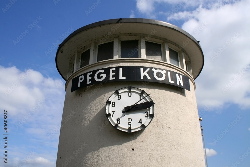 Pegel Köln - obrazy, fototapety, plakaty 