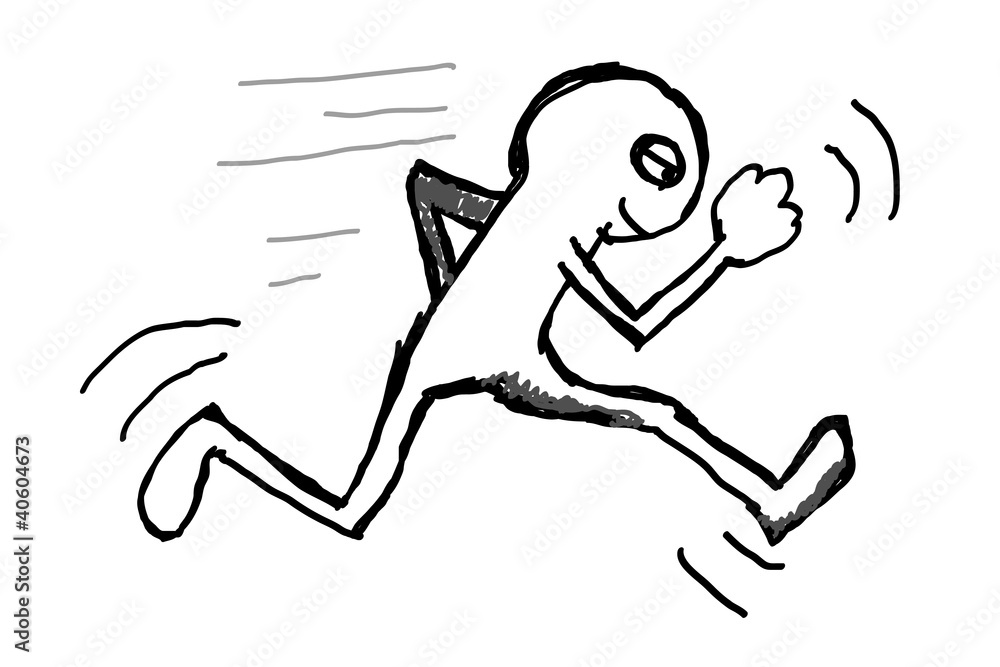 boceto corriendo boceto corriendo