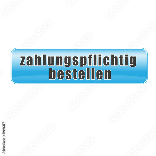 Button zahlungspflichtig bestellen blau