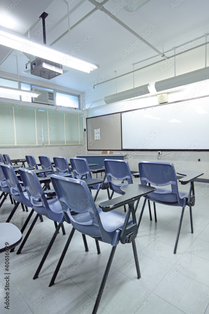 empty classroom