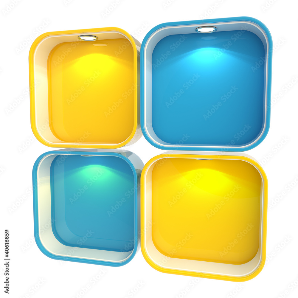Shop window copyspace showcase isolated Shop window copyspace showcase isolated
