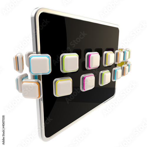 Orbit of application icons ...
