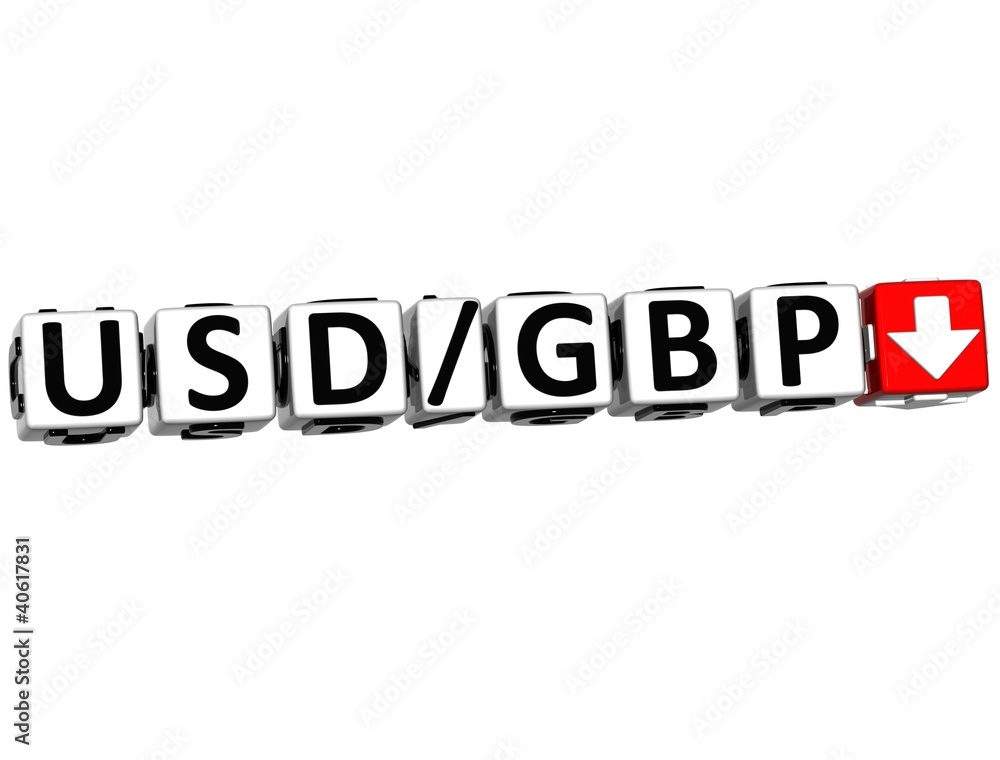 3D Currency USD GBP rate concept symbol button 3D Currency USD GBP rate concept symbol button