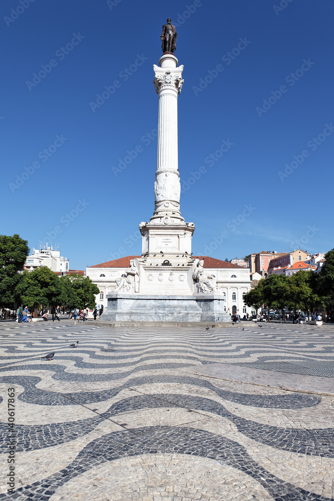 Obraz premium Rossio Square in Lisbon
