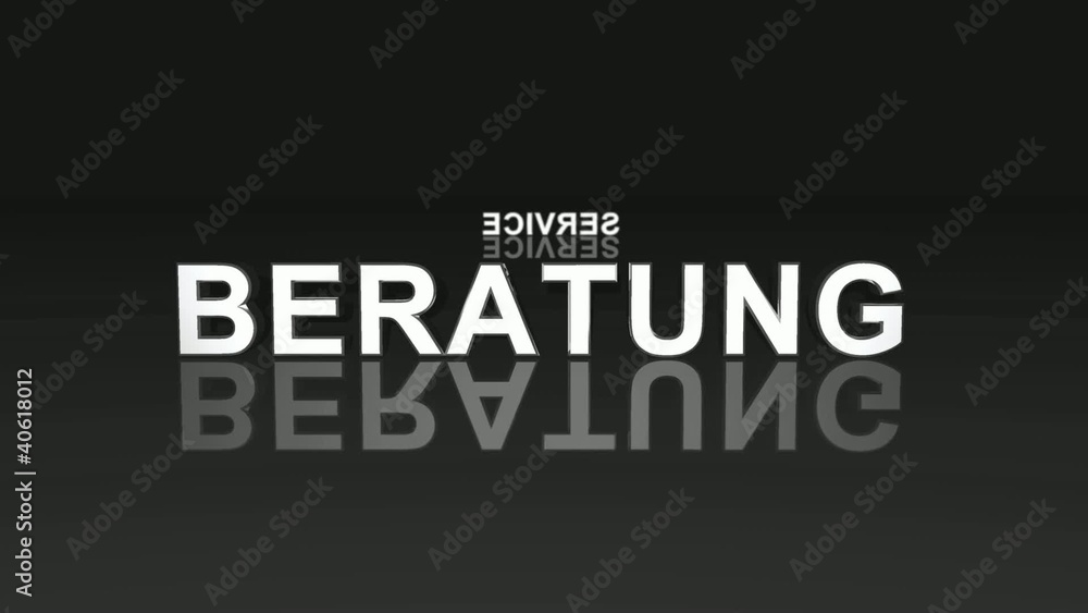 Text Rotation - 100% Beratung Service Kompetenz - Grau Schwarz Text Rotation - 100% Beratung Service Kompetenz - Grau Schwarz