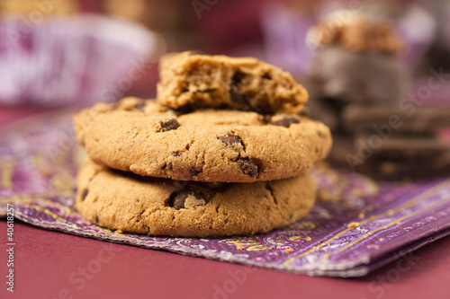 Coockies mit Schokolade photo