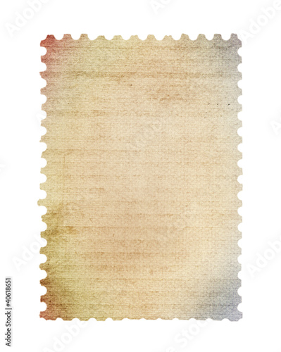 Blank post stamp scanned with high resolution