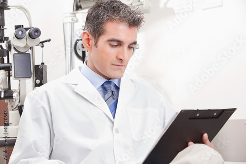 Doctor in Ophthalmology Clinic