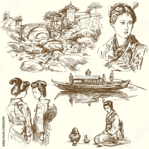 japan - hand drawn collection