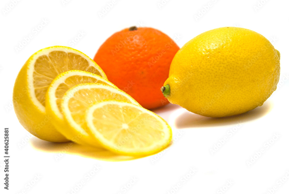 lemon and tangerine