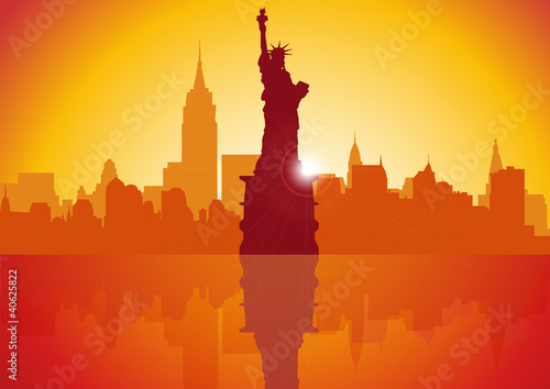 New York City at Sunset