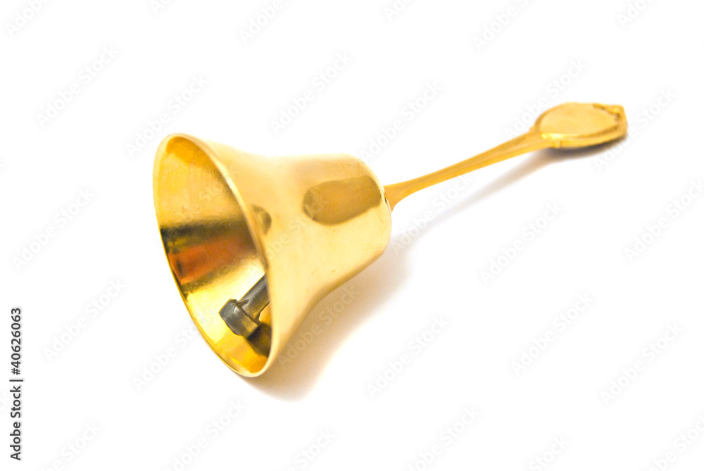 Golden handbell close-up