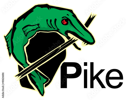 The furious spinning handle pike bites.