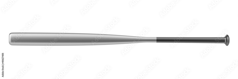 aluminum baseball bat isolated on white background aluminum baseball bat isolated on white background