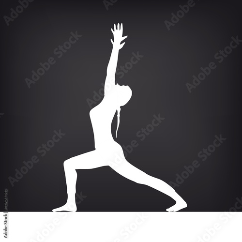 Virabhadrasana Eins Weiss