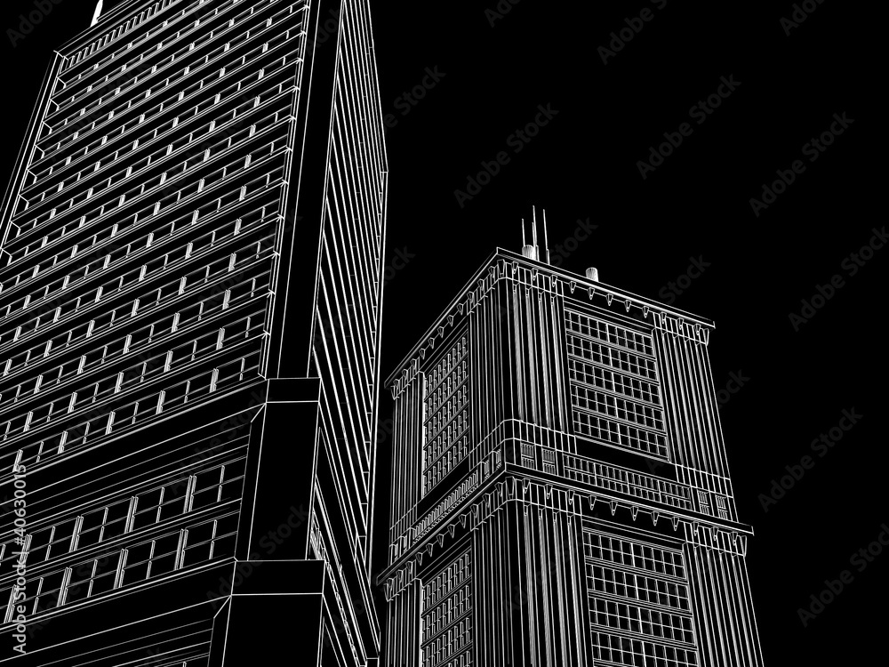 Fototapeta premium Abstract architecture background.