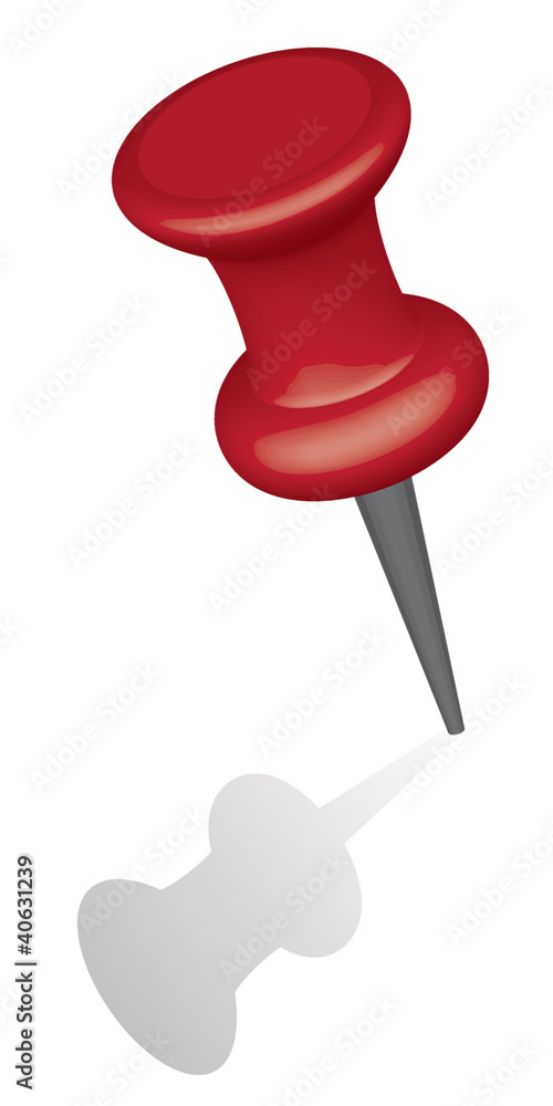 Red push pin Red push pin