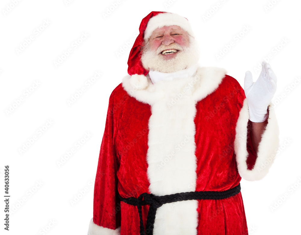 Weihnachtsmann winkt freundliche Weihnachtsmann winkt freundliche