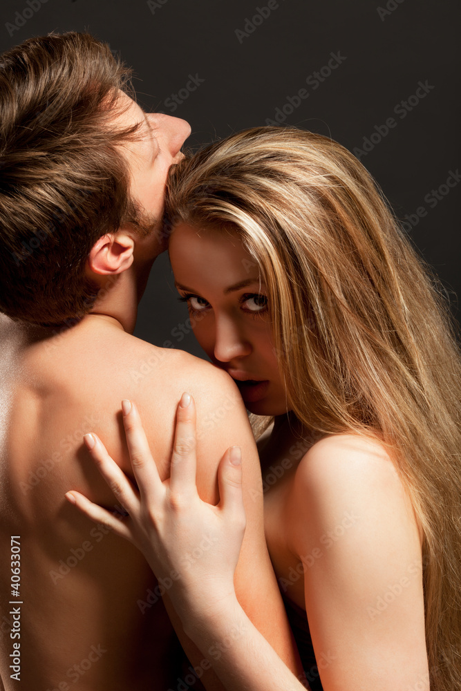 Portrait of a passionate couple Portrait of a passionate couple
