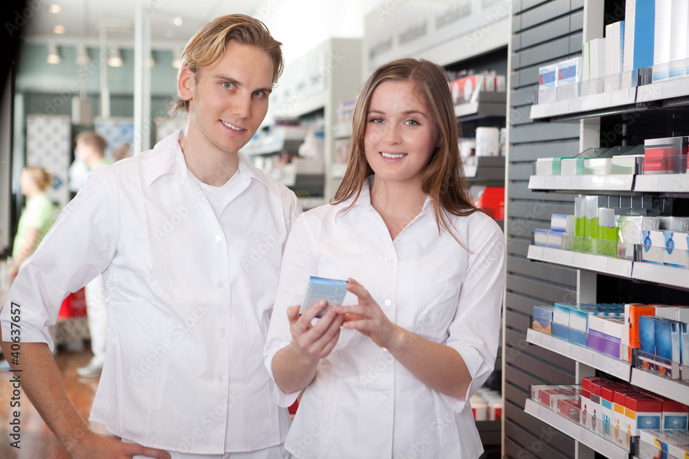 Two Pharmacists Consulting Each Other