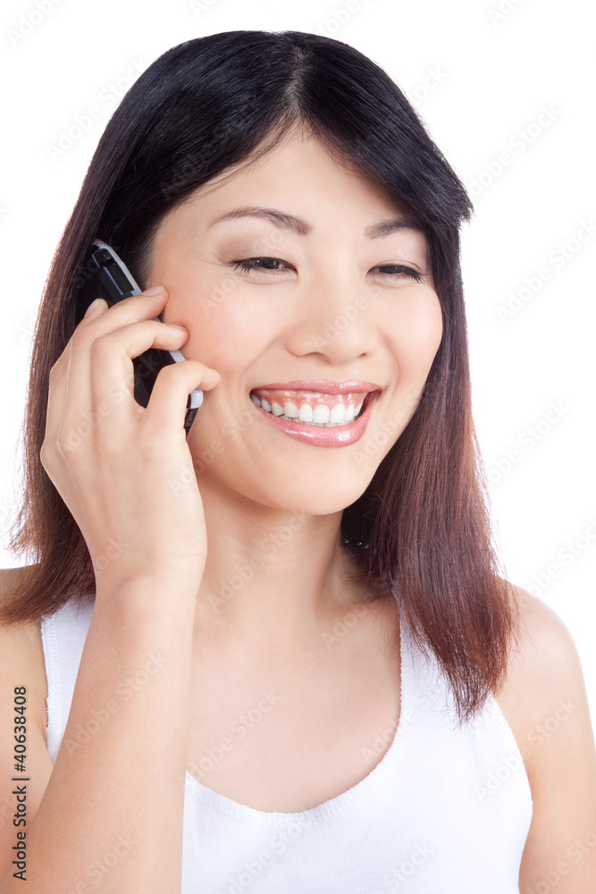 Young Woman Talking on Cellphone Young Woman Talking on Cellphone