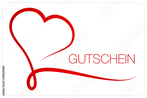 Gutschein Herzkalligrafie