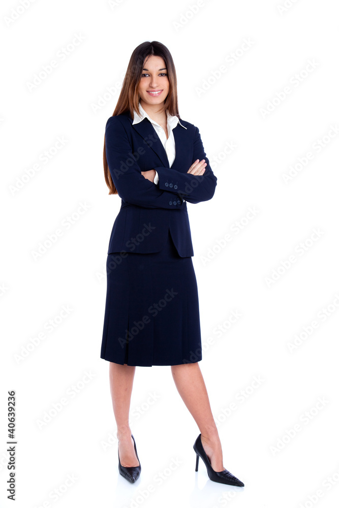 asian indian business woman full length with blue suit asian indian business woman full length with blue suit