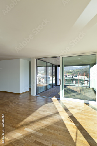 beautiful new apartment  view of the veranda from the room