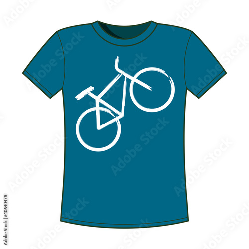 T-Shirt Print. Bike