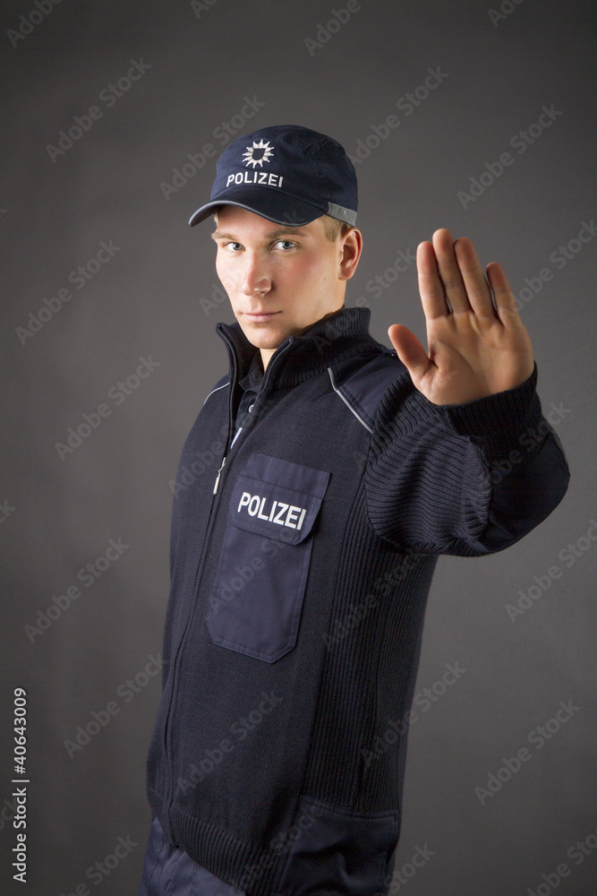 Obraz premium Polizei in Uniform