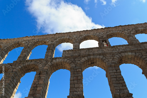 Obraz na płótnie The aqueduct of Segovia (Spain) w salonie