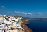 Santorini island and the village of Oia in Greece