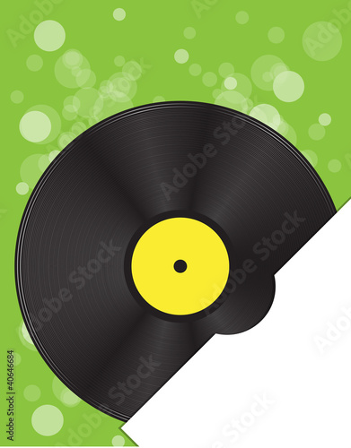 vinyl disc background for text vector