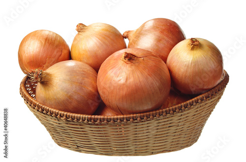Basket with onion