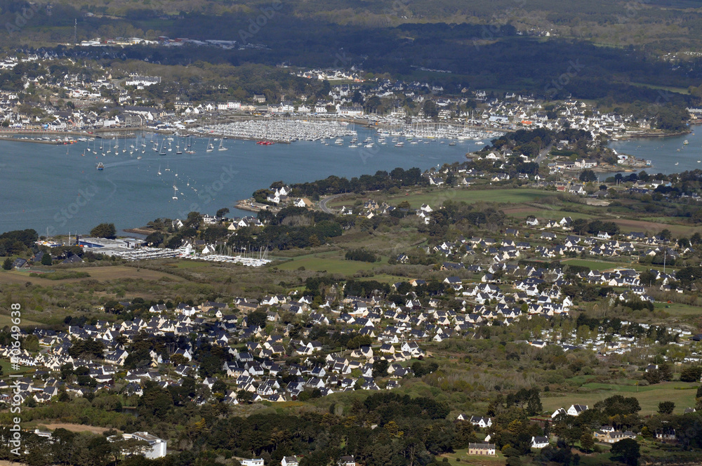 Vue aérienne de Saint-Philibert