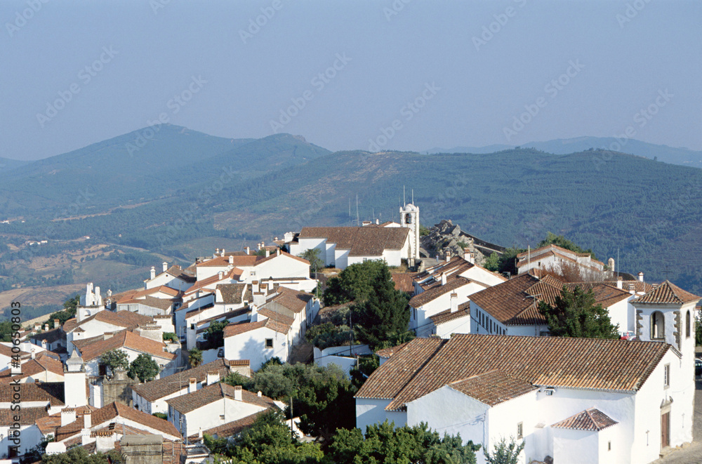 Overview of Marvao village in Portugal