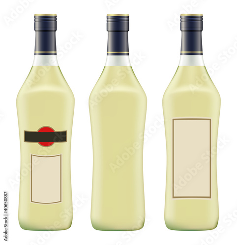 bottle of vermouth martini