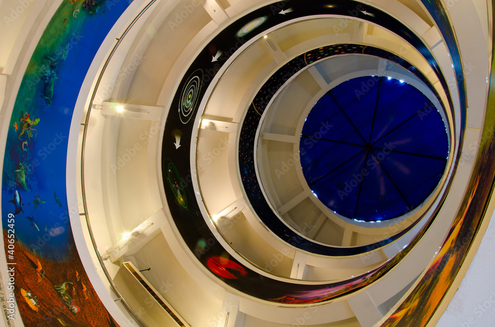 Naklejka premium Spiral staircase