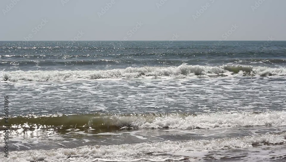 The waves of the beach on the Pacific Ocean The waves of the beach on the Pacific Ocean